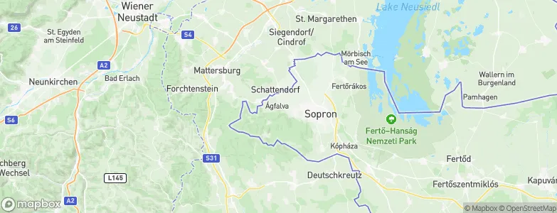 Ágfalva, Hungary Map