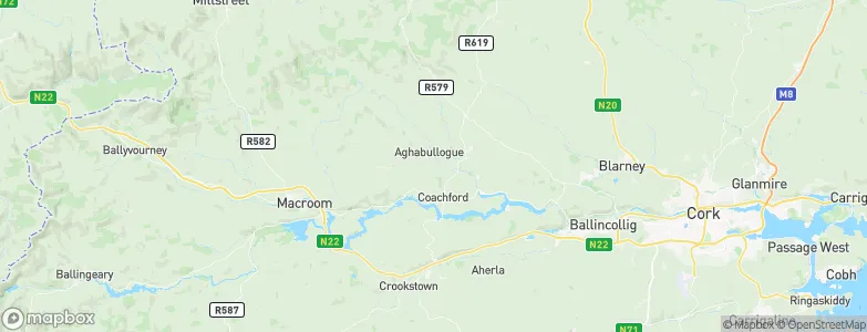 Aghabullogue, Ireland Map