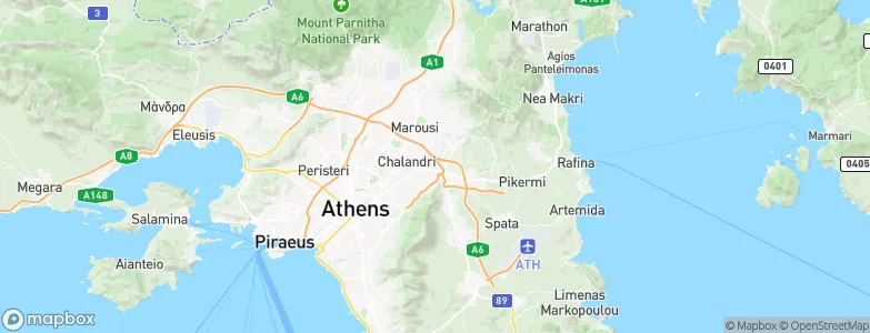Agía Paraskeví, Greece Map