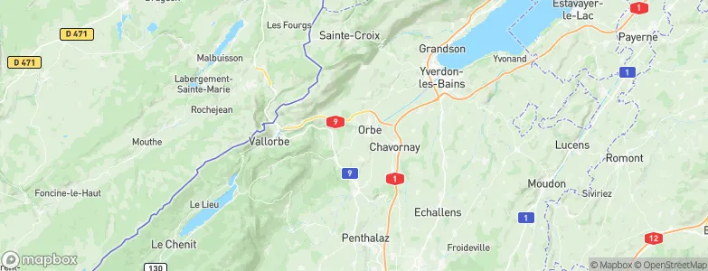 Agiez, Switzerland Map