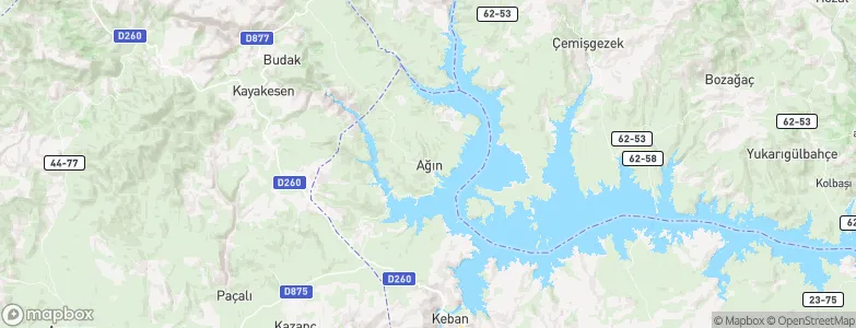 Ağın, Turkey Map