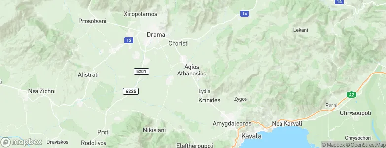 Ágios Athanásios, Greece Map