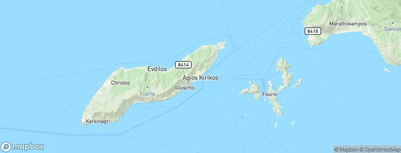 Agios Kirykos, Greece Map