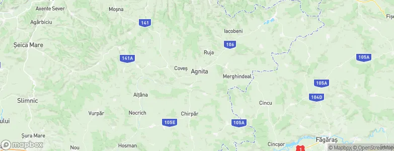 Agnita, Romania Map
