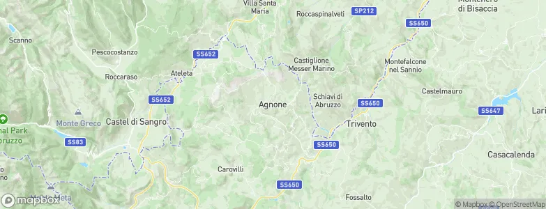 Agnone, Italy Map