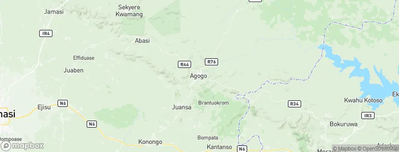 Agogo, Ghana Map