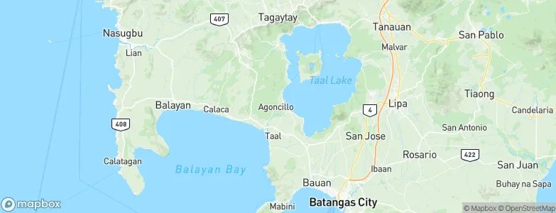 Agoncillo, Philippines Map