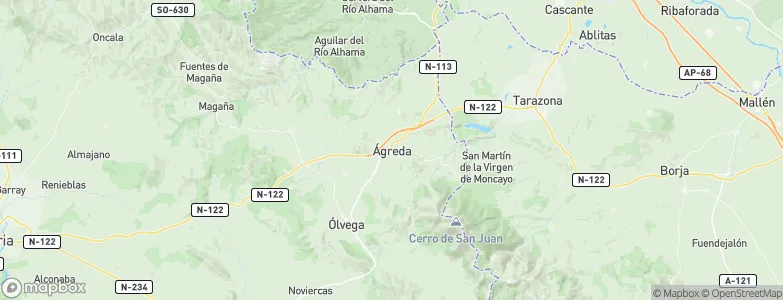 Ágreda, Spain Map