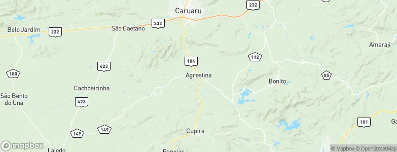 Agrestina, Brazil Map