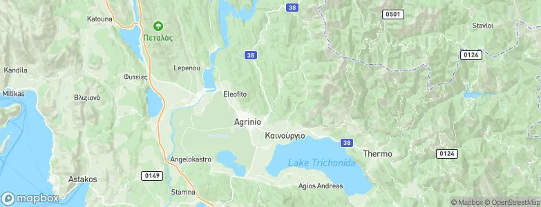 Agrinio, Greece Map