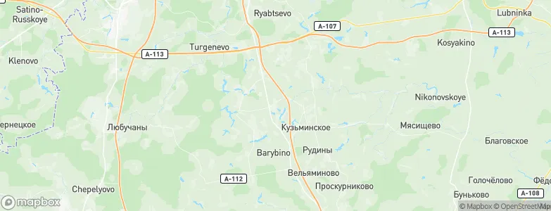 Agrogorod Zarya Podmoskov'ya, Russia Map