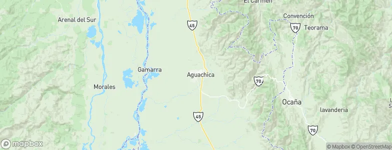 Aguachica, Colombia Map