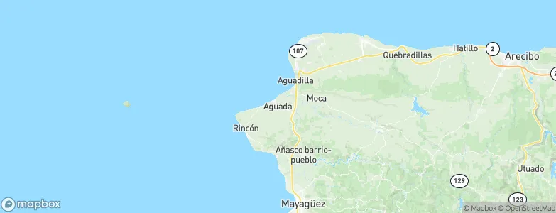 Aguada, Puerto Rico Map