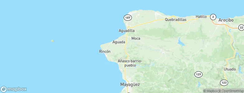Aguada, Puerto Rico Map