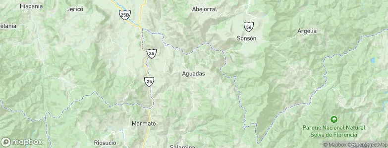Aguadas, Colombia Map