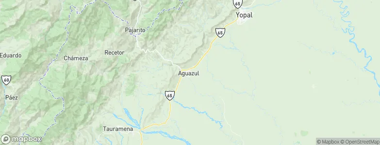 Aguazul, Colombia Map