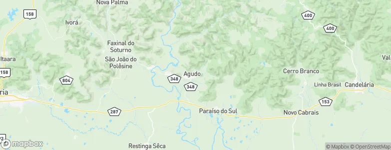 Agudo, Brazil Map