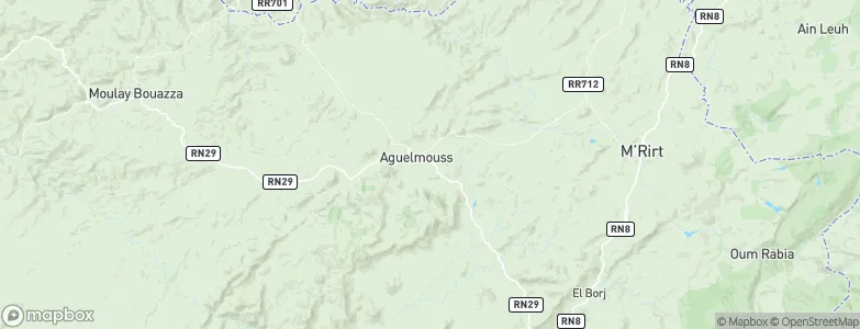 Aguelmous, Morocco Map