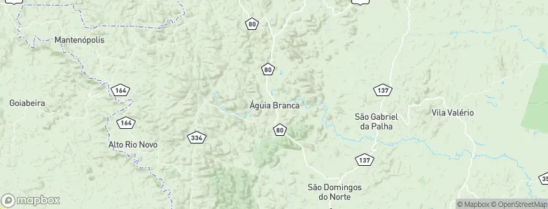Águia Branca, Brazil Map
