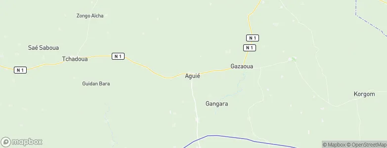Aguié, Niger Map
