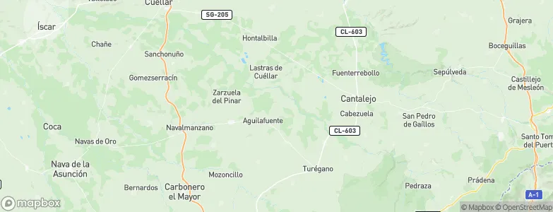 Aguilafuente, Spain Map