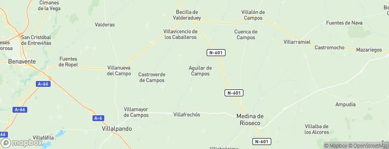 Aguilar de Campos, Spain Map