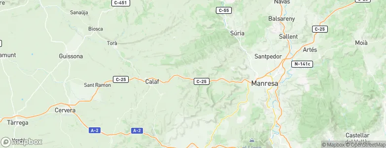 Aguilar de Segarra, Spain Map