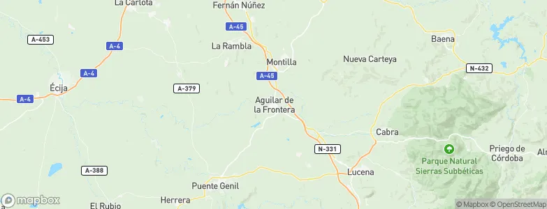 Aguilar, Spain Map