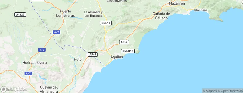 Águilas, Spain Map