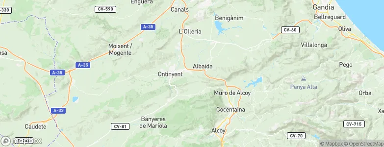 Agullent, Spain Map