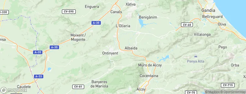 Agullent, Spain Map