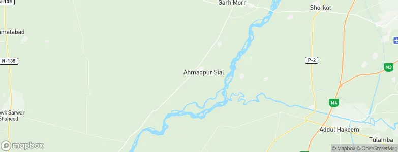 Ahmadpur Sial, Pakistan Map