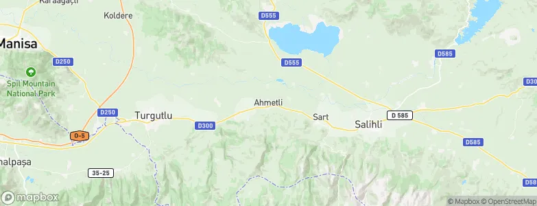 Ahmetli, Turkey Map
