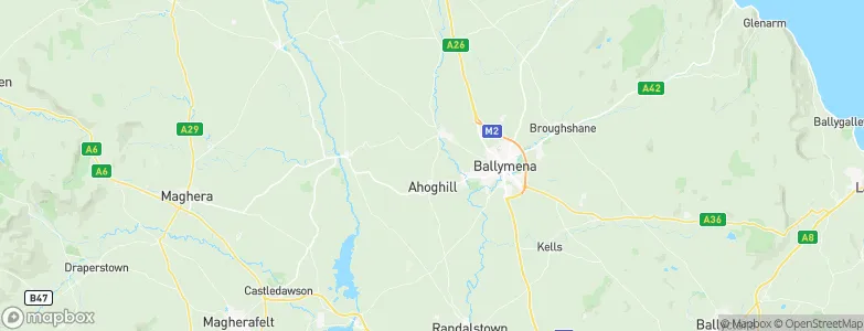Ahoghill, United Kingdom Map