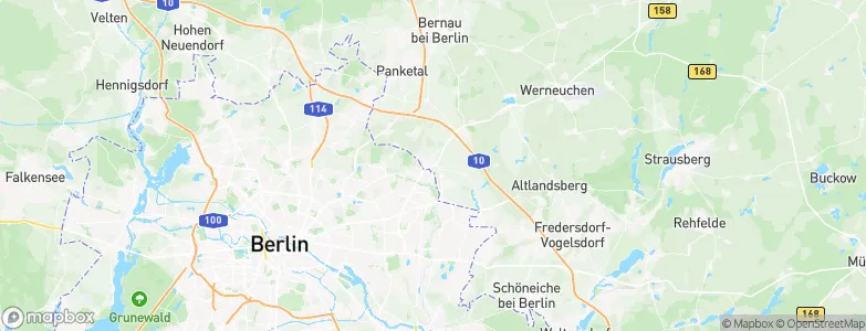 Ahrensfelde, Germany Map