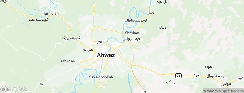 Ahvāz, Iran Map