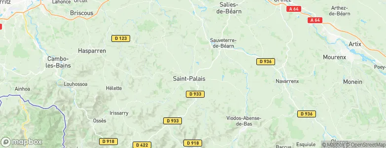 Aïcirits-Camou-Suhast, France Map