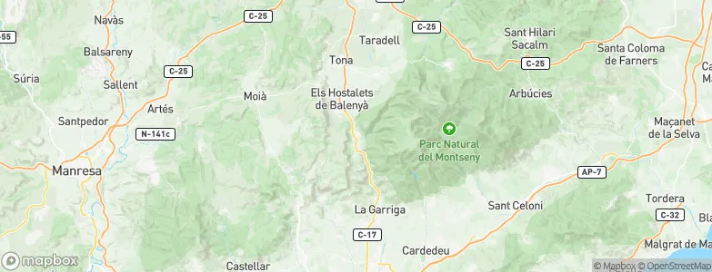 Aiguafreda, Spain Map