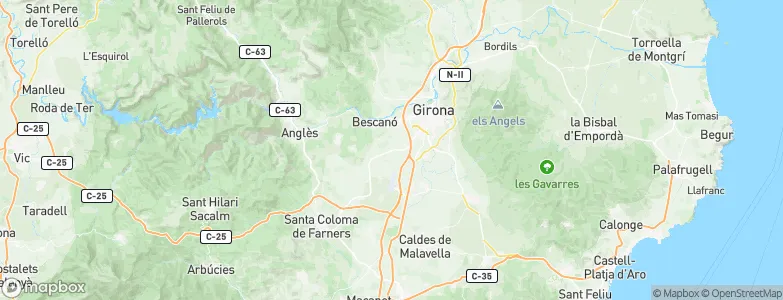 Aiguaviva, Spain Map