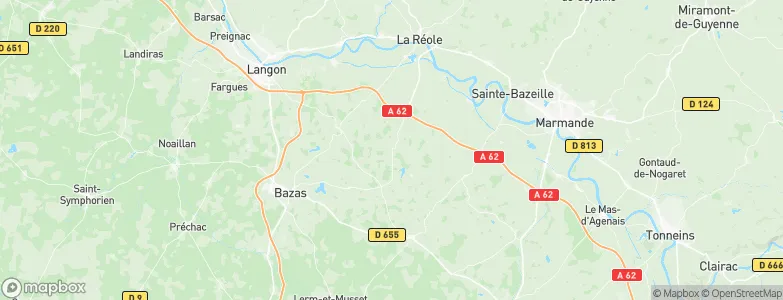 Aillas, France Map
