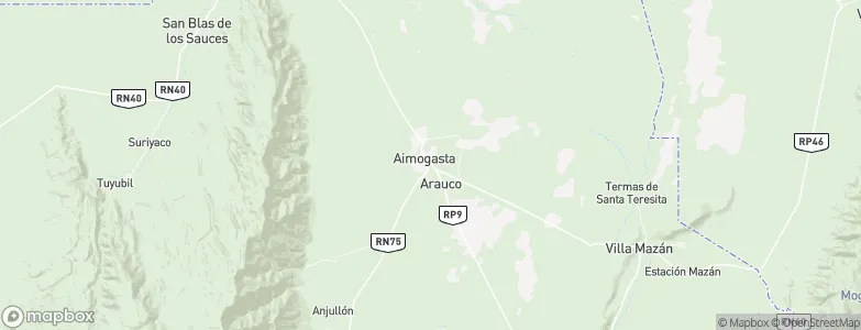 Aimogasta, Argentina Map