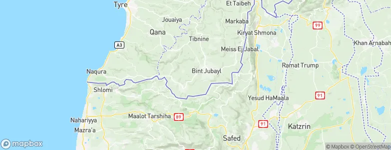 Ain Ebel, Lebanon Map