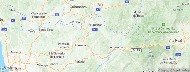 Airães, Portugal Map