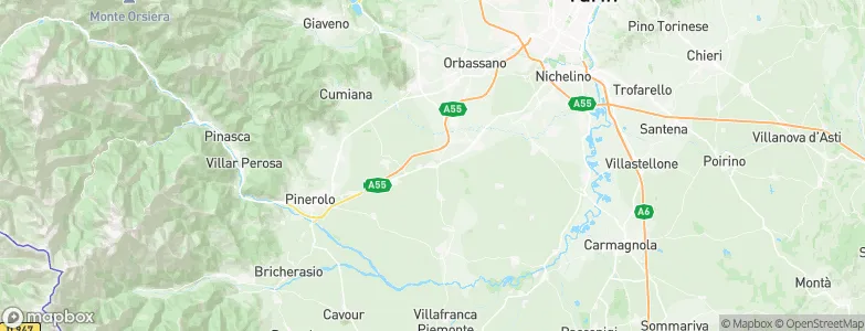 Airasca, Italy Map
