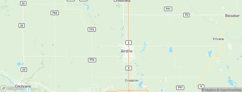 Airdrie, Canada Map