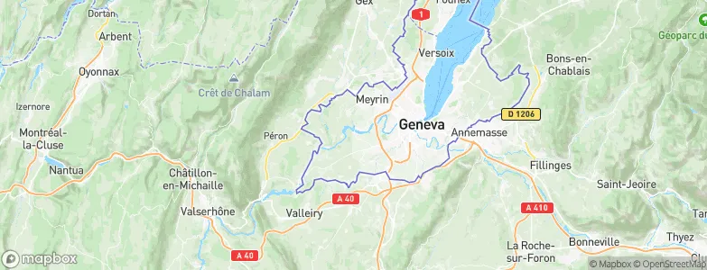 Aire-la-Ville, Switzerland Map
