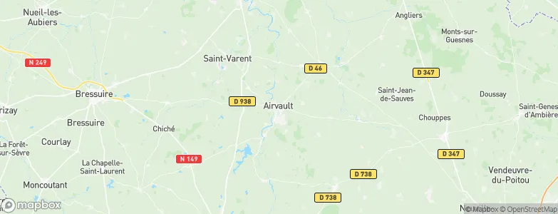 Airvault, France Map