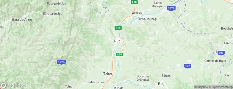 Aiud, Romania Map