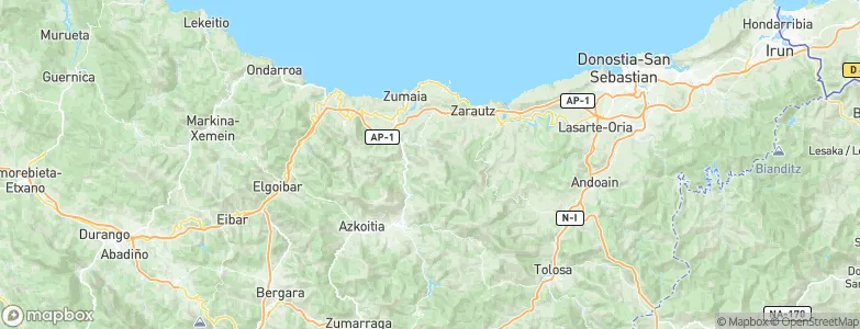 Aizarna, Spain Map