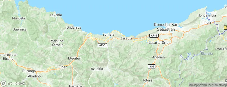 Aizarnazabal, Spain Map
